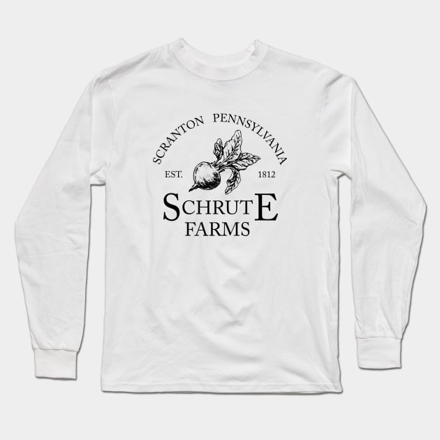 Schrute Farms Long Sleeve T-Shirt by sewwani